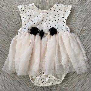 JESSICA SIMPSON Polka Dot Onesie with Tutu